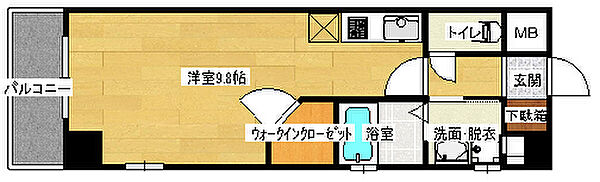 広島県広島市中区舟入町(賃貸マンション1R・2階・30.60㎡)の写真 その2