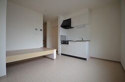 広島電鉄宮島線 草津駅 徒歩4分の賃貸アパート 2階ワンルームのリビング/ダイニング