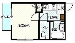 広島高速交通アストラムライン 伴駅 徒歩7分の賃貸マンション 1階1Kの間取り