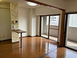 広島電鉄2系統 西観音町駅 徒歩11分の賃貸マンション 4階2DKのリビング/ダイニング