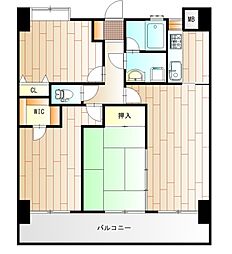 JR可部線 古市橋駅 徒歩10分の賃貸マンション 7階3LDKの間取り