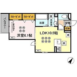 間取図画像 1LDK