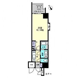 広島電鉄1系統 本通駅 徒歩3分の賃貸マンション 5階1Kの間取り