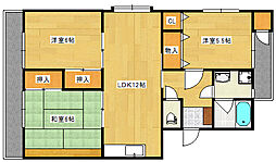 JR山陽本線 新井口駅 徒歩29分の賃貸マンション 4階3LDKの間取り