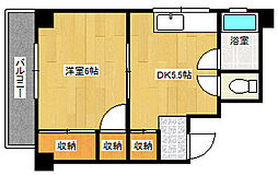 広島高速交通アストラムライン 不動院前駅 徒歩6分の賃貸マンション 3階1DKの間取り