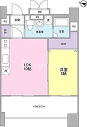 ロネスタＲ文京護国寺 10階1LDKの間取り