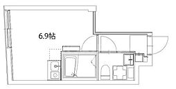 Ｍ−Ｃｉｔｙ中板橋 4階ワンルームの間取り