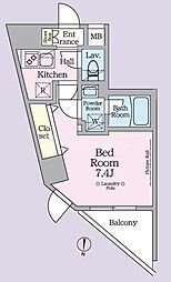 ＡＲＫＭＡＲＫ池袋本町 4階1Kの間取り