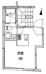 ＣＲＥＡＬ板橋氷川町 4階ワンルームの間取り