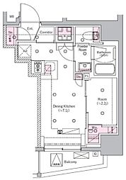 ＳＹＦＯＲＭＥ　ＩＴＡＢＡＳＨＩ　III 6階1DKの間取り