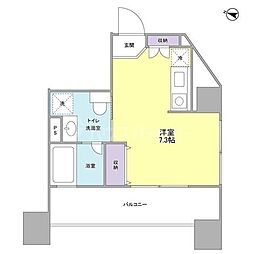 ロネスタＲ文京護国寺 9階ワンルームの間取り