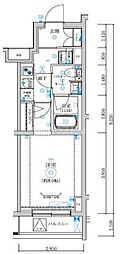REGOLITH板橋本町 4階1Kの間取り