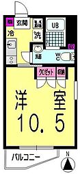 フレイス要町 1Kの間取図画像