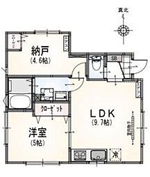 サンライズ大山II 1階1SLDKの間取り