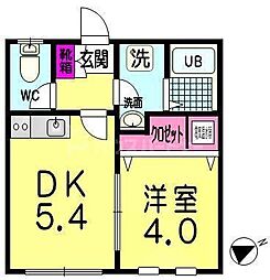 ブランシュール板橋 3階1DKの間取り