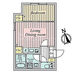 Ｙｏｌｋ江古田 3階1LDKの間取り