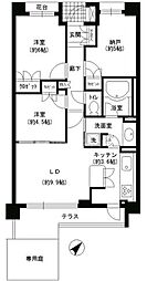 エスティメゾン巣鴨 1階2SLDKの間取り