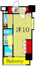 リリエンベルグ目白壱番館 1Kの間取図画像