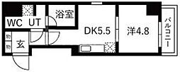 間取図画像 1DK
