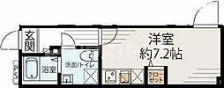 プリマベーラ板橋本町 4階1Kの間取り