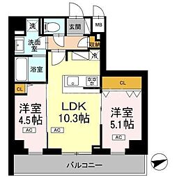 間取図画像 2LDK