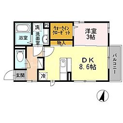 間取図画像 1DK