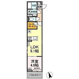 セレスティア池袋立教通り 1LDKの間取図画像