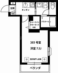 間取図画像 1K