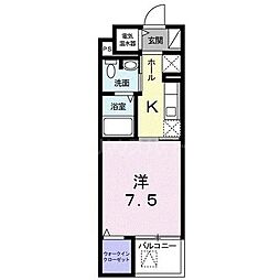 間取図画像 1K