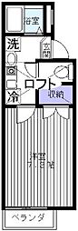リバーストーンプラザ 1Kの間取図画像