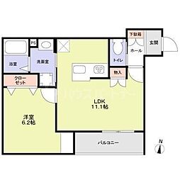 Prunier(プルニエ) 1LDKの間取図画像