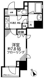 FineCrest護国寺 1Kの間取図画像