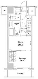ザ・パークハビオ東長崎 2Kの間取図画像