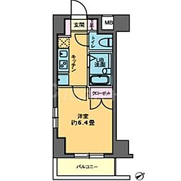 カスタリア要町 1Kの間取図画像