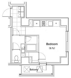 プライムアーバン南池袋 ワンルームの間取図画像