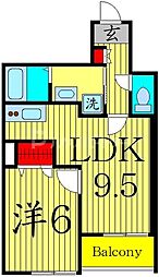 M.Emaison 1LDKの間取図画像