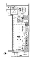 レヴィーガときわ台crob ワンルームの間取図画像