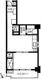 スカイフラット10 1DKの間取図画像