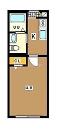 コルサ池袋 1Kの間取図画像