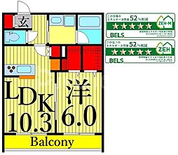 OwlGardenHills池袋 1LDKの間取図画像