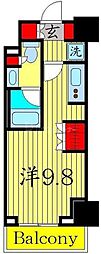 パークアクシス大塚ステーションゲートタワー ワンルームの間取図画像