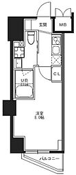 S-RESIDENCE池袋Norte 1Kの間取図画像