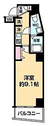 XEBECOYAMA 1Kの間取図画像