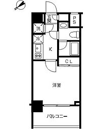 スカイコート池袋西壱番館 1Kの間取図画像