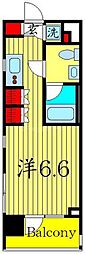 カスタリア大塚 ワンルームの間取図画像