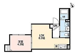 robot home 大塚 1LDKの間取図画像