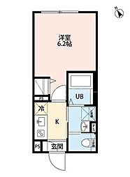 robot home 大塚 1Kの間取図画像