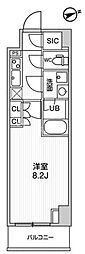 ALTERNAOTSUKA 1Kの間取図画像