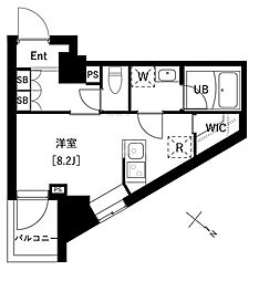 ARKMARK上池袋 ワンルームの間取図画像