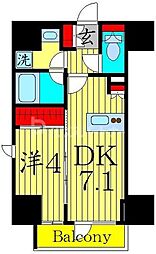 コンフォリア東池袋EAST 1DKの間取図画像